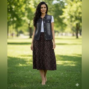 Missmoly Supply Co. Black Jean Vest